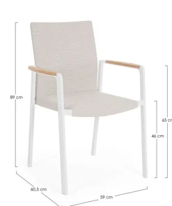 Discount Bizzotto SEDIA C-BR JALISCO NEW BIANCO WG20