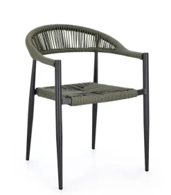 Bizzotto SEDIA C-BR JANDIA ANTRACITE/VERDE