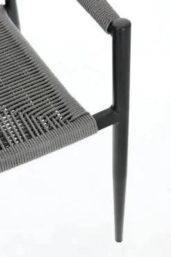 Clearance Bizzotto SEDIA C-BR JANDIA ANTRACITE/GRIGIO