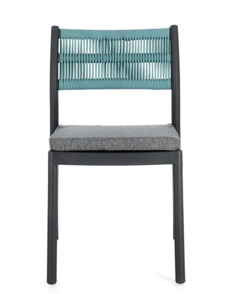 Bizzotto SEDIA C-C ALVIN ANTRACITE/AVIO