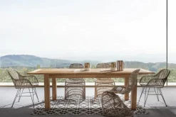 Outlet Bizzotto SEDIA CON BRACCIOLI IN FIBRE NATURALI - RAQUEL