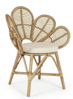 Online Bizzotto SEDIA CON BRACCIOLI IN FIBRE NATURALI - FLORES