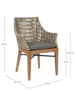 Sale Bizzotto SEDIA CON CUSCINO - KEILANI