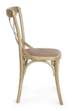 Discount Bizzotto SEDIA CROSS MARRONE NATURALE