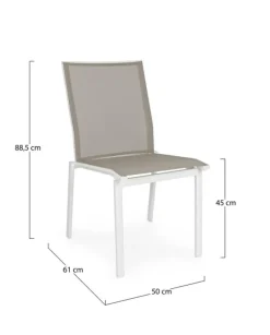 Clearance Bizzotto SEDIA CRUISE BIANCO GK50