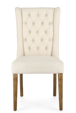 New Bizzotto SEDIA EFFETTO BOUCLE' NATURALE - COLUMBIA