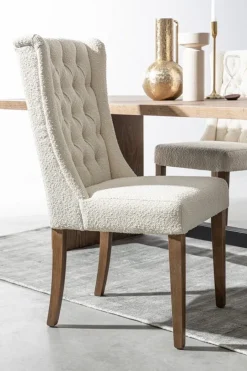 New Bizzotto SEDIA EFFETTO BOUCLE' NATURALE - COLUMBIA