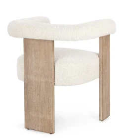 Best Bizzotto SEDIA EFFETTO BOUCLE' NATURALE - AGAPE