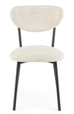 Clearance Bizzotto SEDIA EFFETTO BOUCLE' NATURALE - LUDMILLA