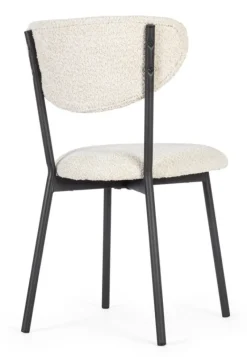 Clearance Bizzotto SEDIA EFFETTO BOUCLE' NATURALE - LUDMILLA