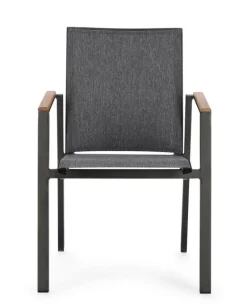 Online Bizzotto SEDIA IN ALLUMINIO ANTRACITE GK52 - CAMERON
