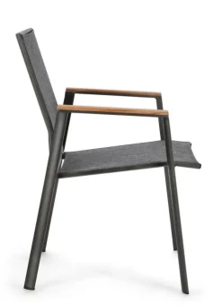 Online Bizzotto SEDIA IN ALLUMINIO ANTRACITE GK52 - CAMERON