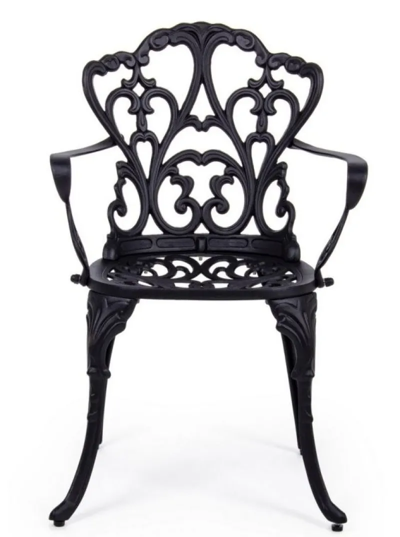 Bizzotto SEDIA IN ALLUMINIO ANTRACITE - VICTORIA