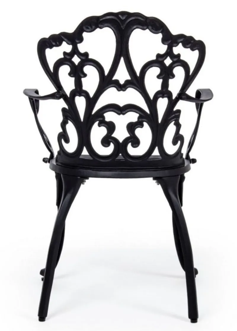 Bizzotto SEDIA IN ALLUMINIO ANTRACITE - VICTORIA