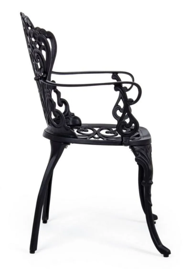 Bizzotto SEDIA IN ALLUMINIO ANTRACITE - VICTORIA