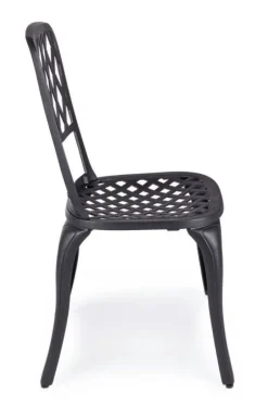 Best Bizzotto SEDIA IN ALLUMINIO ANTRACITE - FAENZA