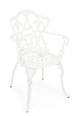 Outlet Bizzotto SEDIA IN ALLUMINIO BIANCA - VICTORIA