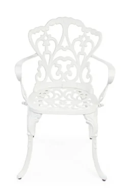 Outlet Bizzotto SEDIA IN ALLUMINIO BIANCA - VICTORIA