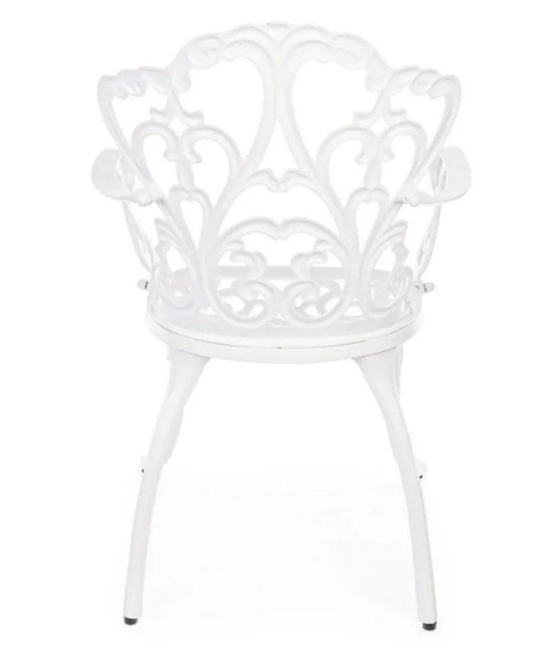 Outlet Bizzotto SEDIA IN ALLUMINIO BIANCA - VICTORIA