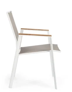 Discount Bizzotto SEDIA IN ALLUMINIO BIANCO GK50 - CAMERON