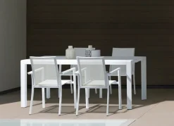 Sale Bizzotto SEDIA IN ALLUMINIO IMPILABILE BIANCO CX21 - KONNOR