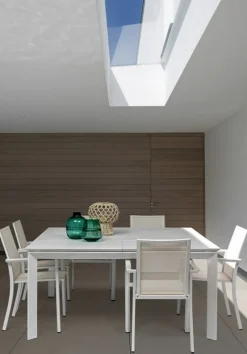 Sale Bizzotto SEDIA IN ALLUMINIO IMPILABILE BIANCO CX21 - KONNOR