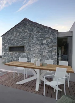 Sale Bizzotto SEDIA IN ALLUMINIO IMPILABILE BIANCO CX21 - KONNOR