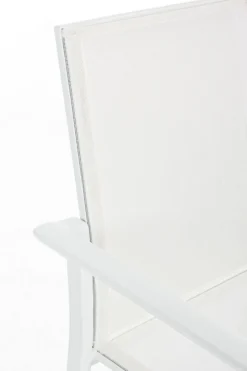 Sale Bizzotto SEDIA IN ALLUMINIO IMPILABILE BIANCO CX21 - KONNOR