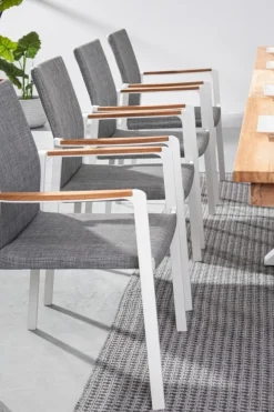 Bizzotto SEDIA IN ALLUMINIO IMPILABILE BIANCO WG20 - JALISCO