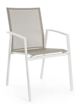 Sale Bizzotto SEDIA IN ALLUMINIO IMPILABILE BIANCO GK50 - CRUISE