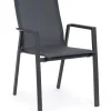New Bizzotto SEDIA IN ALLUMINIO IMPILABILE ANTRACITE JX55 - KRION
