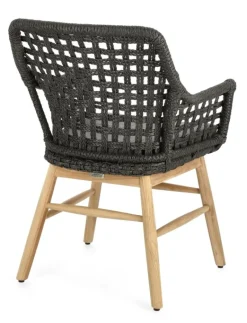 Clearance Bizzotto SEDIA IN ALLUMINIO NERA - WILSON