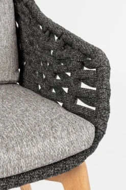 Bizzotto SEDIA IN CORDA ANTRACITE - TAMIRES