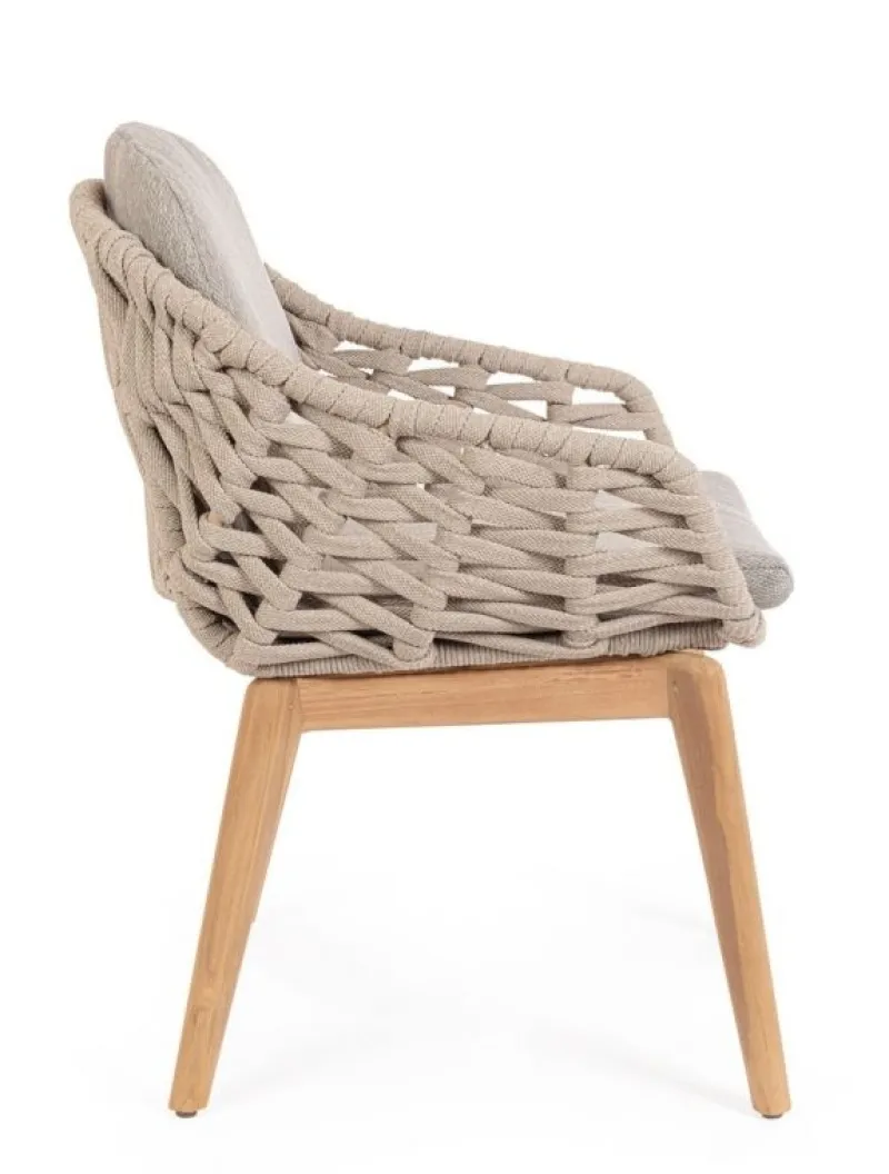 Hot Bizzotto SEDIA IN CORDA BEIGE - TAMIRES