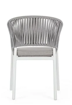 Sale Bizzotto SEDIA IN CORDA PER ESTERNO IMPILABILE BIANCO WG20 -FLORENCIA
