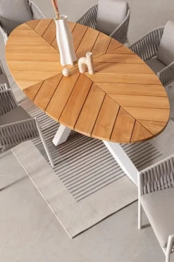 Sale Bizzotto SEDIA IN CORDA PER ESTERNO IMPILABILE BIANCO WG20 -FLORENCIA