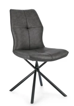 Hot Bizzotto SEDIA IN ECOPELLE ANTRACITE - KEPLER