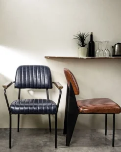 Bizzotto SEDIA IN ECOPELLE ARANCIO SCURO - NELLY