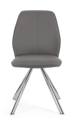 Outlet Bizzotto SEDIA IN ECOPELLE GRIGIA - MAXWELL