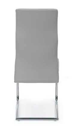 Outlet Bizzotto SEDIA IN ECOPELLE GRIGIO CHIARO - THELMA