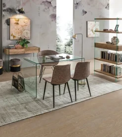 Bizzotto SEDIA IN ECOPELLE NERA - KYRA