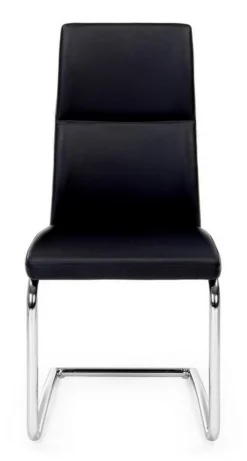 New Bizzotto SEDIA IN ECOPELLE NERA - THELMA