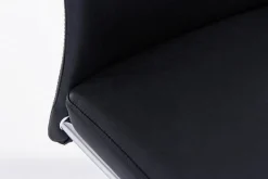 New Bizzotto SEDIA IN ECOPELLE NERA - THELMA