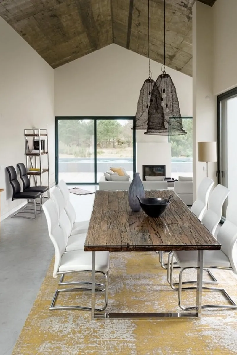 New Bizzotto SEDIA IN ECOPELLE NERA - THELMA