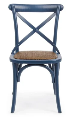 Bizzotto SEDIA IN LEGNO BLU - CROSS