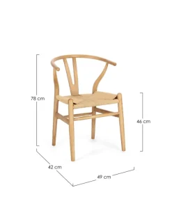 Best Bizzotto SEDIA IN LEGNO NATURALE - ARTAS