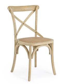 Discount Bizzotto SEDIA IN LEGNO NATURALE - CROSS