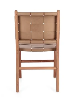 Sale Bizzotto SEDIA IN PELLE TORTORA - JOANNA