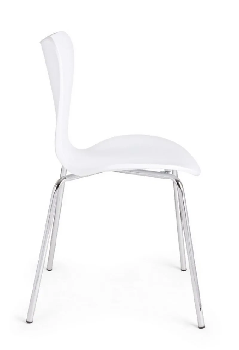 Bizzotto SEDIA IN PLASTICA BIANCA - TESSA