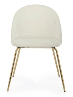 Clearance Bizzotto SEDIA IN VELLUTO BIANCO - TANYA